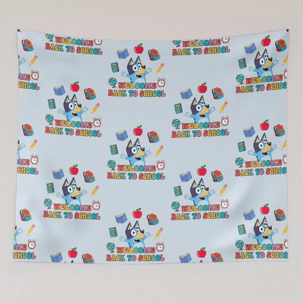 Item preview, Welcome Back To School Cute Blue Dog Supplies designed and sold by Bomebomst.