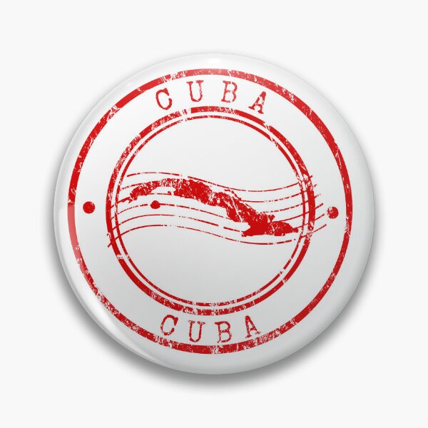 Item preview, Cuba Vintage Travel Stamp Red Grunge Circle Design designed and sold by chaaval.