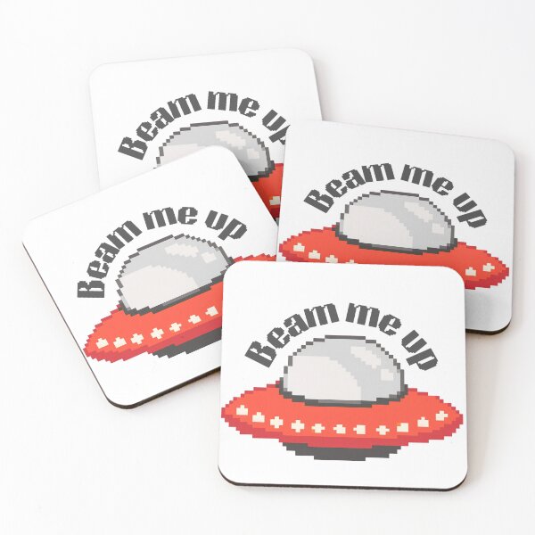 Item preview, Beam Me Up Pixel UFO designed and sold by marwa-world.