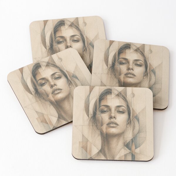 Item preview, Geometric Woman in Surreal Architecture designed and sold by VlodArt.