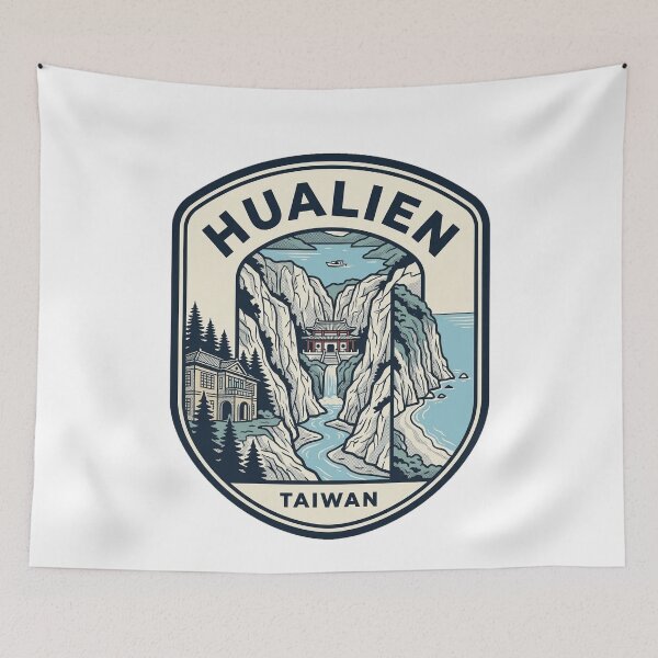 Item preview, Hualien Taiwan Taroko Gorge Vintage Travel Badge designed and sold by k3rstman1.