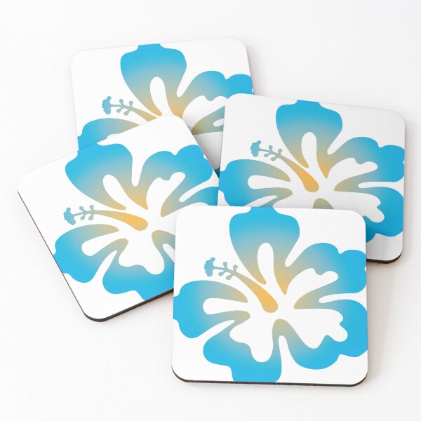 Item preview, Blue yellow y2k hibiscus flower designed and sold by RosesAndThornsss.