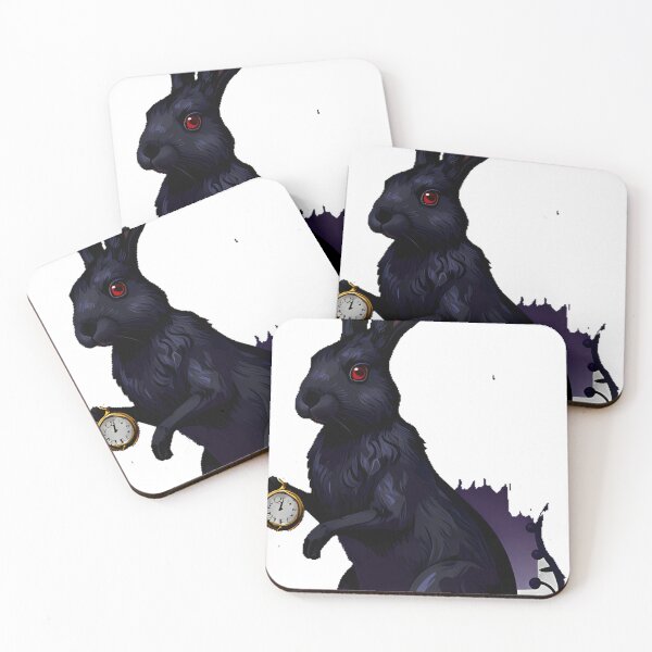 Item preview, Black Hare with Pocket Watch designed and sold by IllumeInk.
