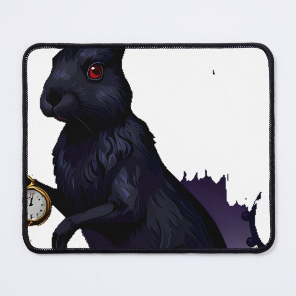 Item preview, Black Hare with Pocket Watch designed and sold by IllumeInk.