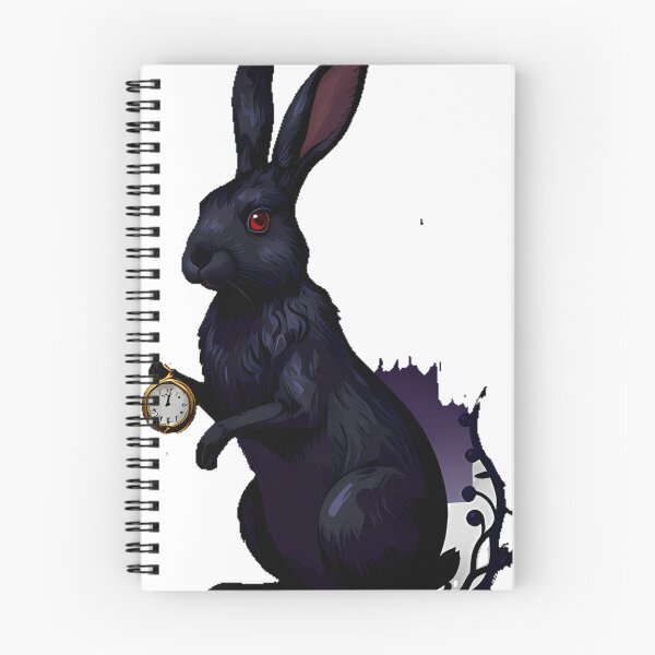 Item preview, Black Hare with Pocket Watch designed and sold by IllumeInk.