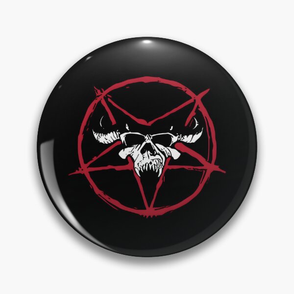 Item preview, Red Pentagram Horned Skull designed and sold by seikiofrol.