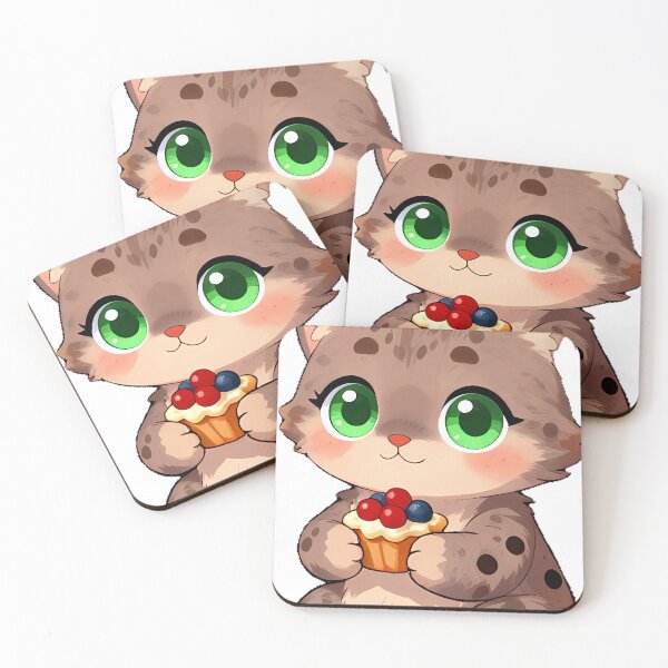 Item preview, Lynx Kitten with Berry Tart designed and sold by pumsquare.