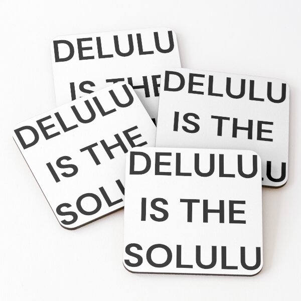 Item preview, Delulu Is The Solulu Funny Meme Quote designed and sold by Kaaf's Mart.
