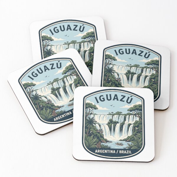 Item preview, Iguazu Falls Argentina Brazil Vintage Travel Badge designed and sold by k3rstman1.