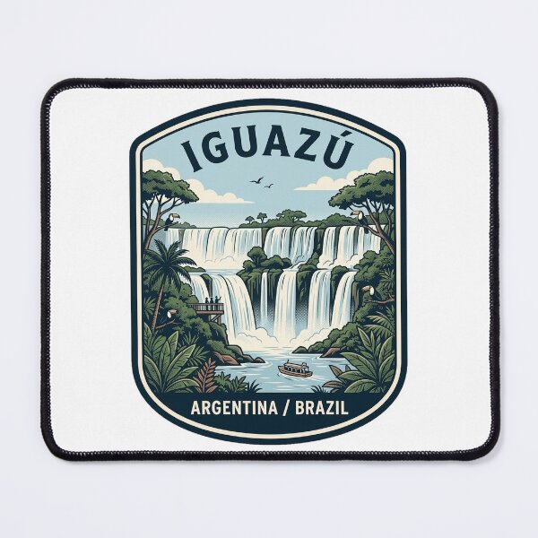 Item preview, Iguazu Falls Argentina Brazil Vintage Travel Badge designed and sold by k3rstman1.