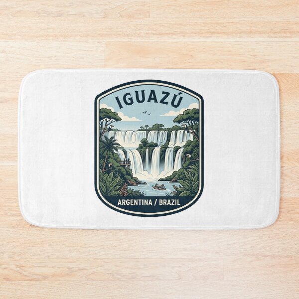 Item preview, Iguazu Falls Argentina Brazil Vintage Travel Badge designed and sold by k3rstman1.