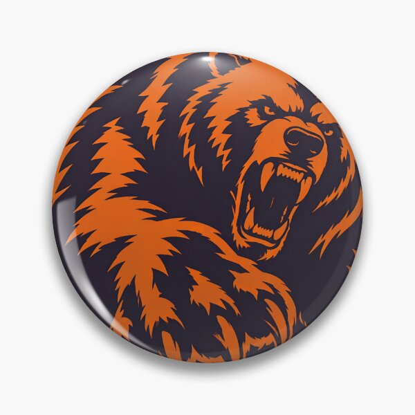 Item preview, Fierce Orange Bear Shield Emblem designed and sold by claudiaswave.
