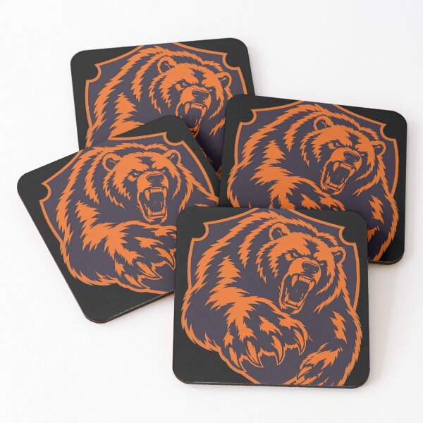 Item preview, Fierce Orange Bear Shield Emblem designed and sold by claudiaswave.