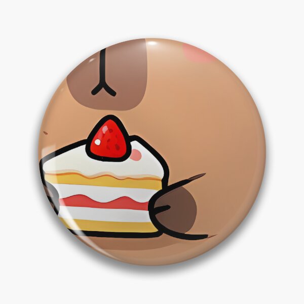 Item preview, Capybara with Cake Slice designed and sold by pumsquare.