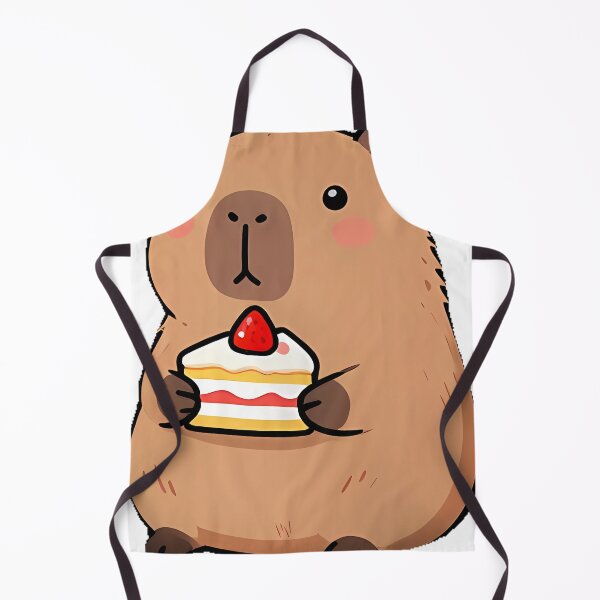 Item preview, Capybara with Cake Slice designed and sold by pumsquare.