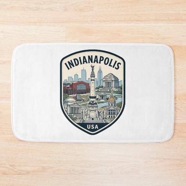 Item preview, Indianapolis Indiana Skyline Travel Badge USA designed and sold by k3rstman1.