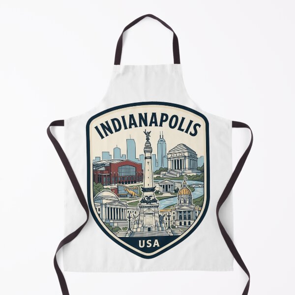 Item preview, Indianapolis Indiana Skyline Travel Badge USA designed and sold by k3rstman1.