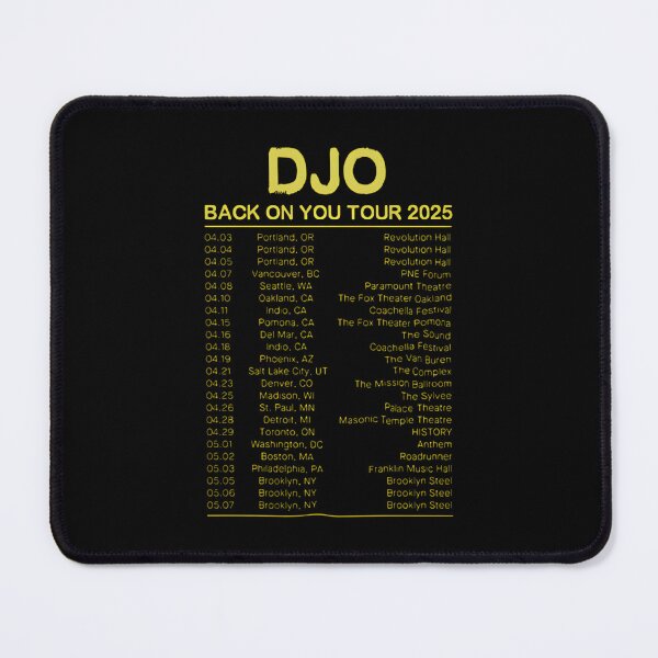 Item preview, DJO Back On You Tour 2025 Concert Schedule designed and sold by deokiolopak.