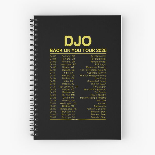 Item preview, DJO Back On You Tour 2025 Concert Schedule designed and sold by deokiolopak.