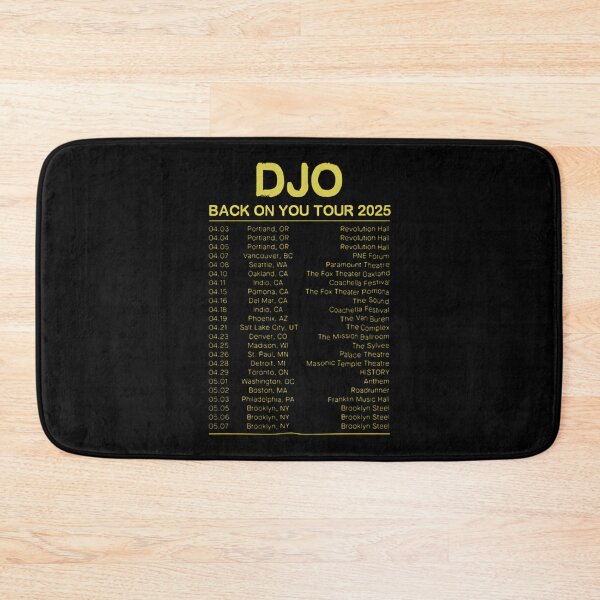 Item preview, DJO Back On You Tour 2025 Concert Schedule designed and sold by deokiolopak.