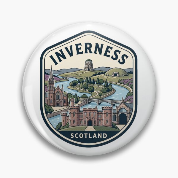 Item preview, Inverness Scotland Retro Travel Souvenir Emblem designed and sold by k3rstman1.