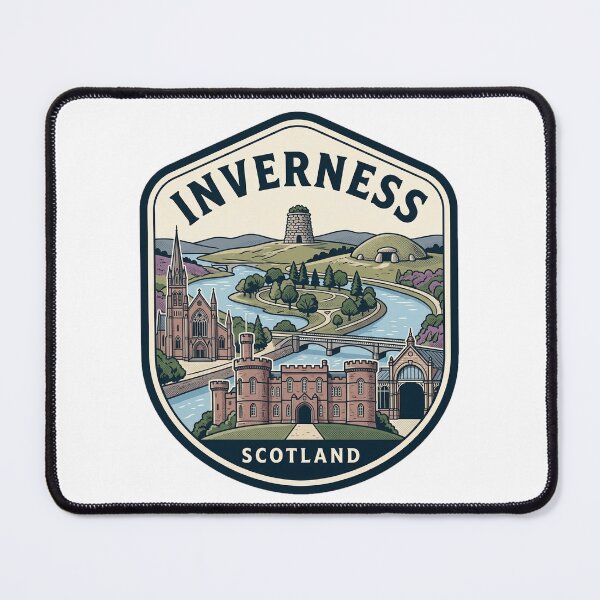 Item preview, Inverness Scotland Retro Travel Souvenir Emblem designed and sold by k3rstman1.