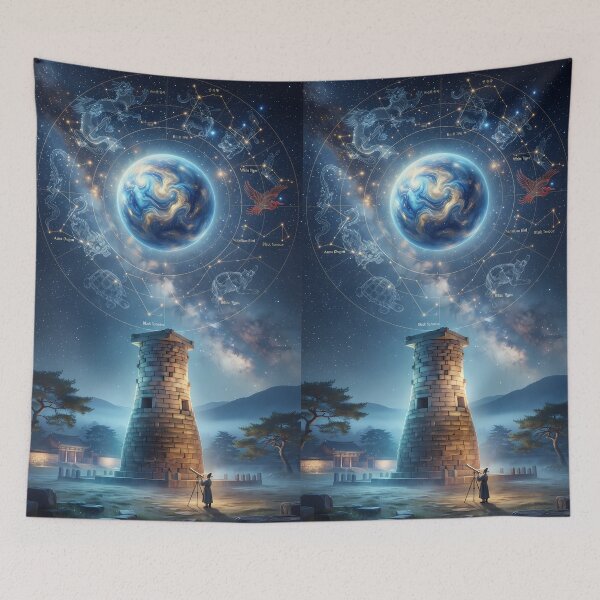 Item preview, Venusian Dawn: The Starry Map of Silla and Cheomseongdae designed and sold by SOOstudio73.