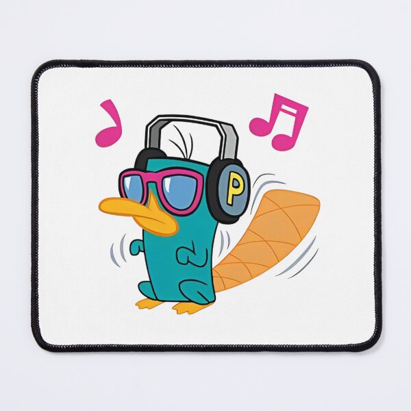 Item preview, Perry The Platypus Dancing With Headphones designed and sold by Worldofrat.