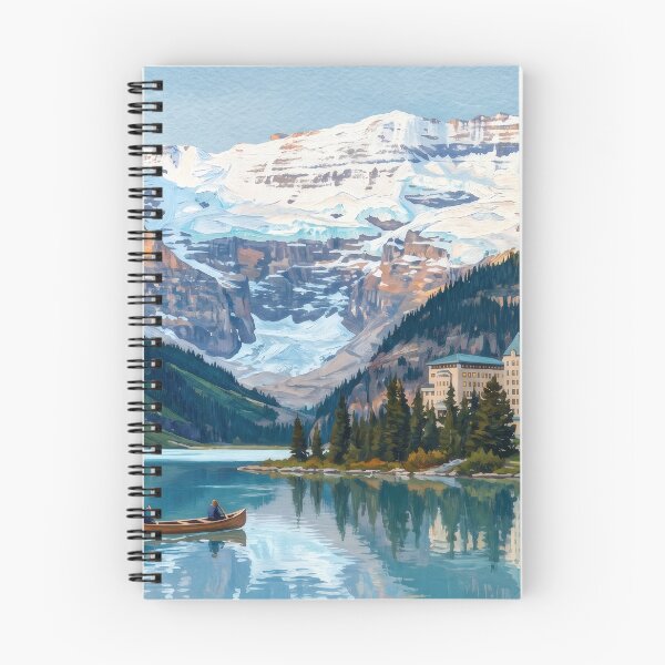 Item preview, Lake Louise Beneath the Victoria Glacier designed and sold by RedPeaStudio.