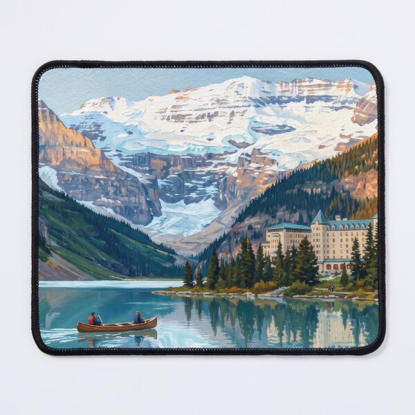 Item preview, Lake Louise Beneath the Victoria Glacier designed and sold by RedPeaStudio.