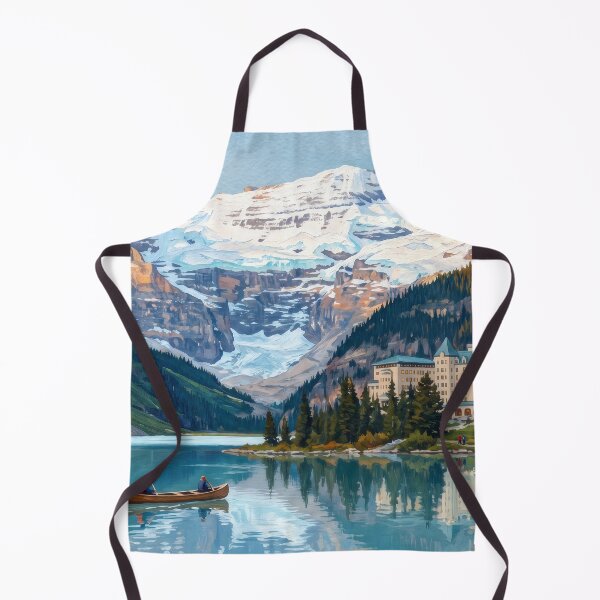 Item preview, Lake Louise Beneath the Victoria Glacier designed and sold by RedPeaStudio.