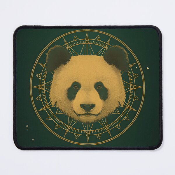 Item preview, Golden Panda Mandala Wall Art designed and sold by ameetlumiere.