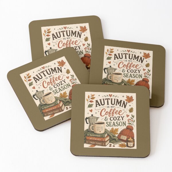Item preview, Autumn Is My Coffee & Cozy Season | Vintage Fall Coffee Aesthetic Design designed and sold by Kaaf's Mart.
