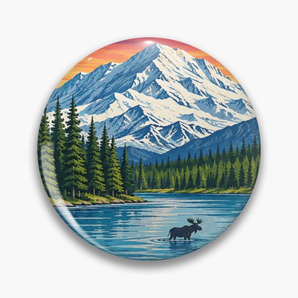 Artikelvorschau, Denali Alaska Briefmarke entworfen und verkauft von yunamaliskova.