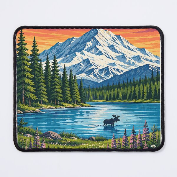 Item preview, Denali Alaska Stamp designed and sold by yunamaliskova.