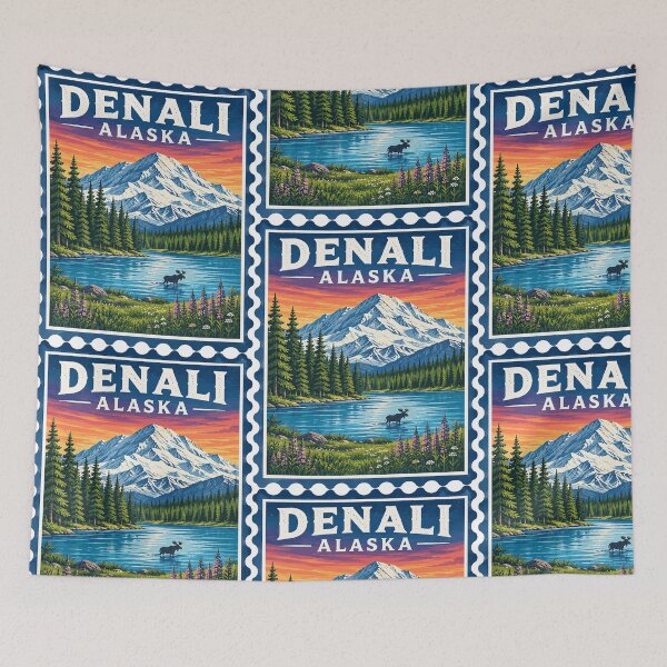 Item preview, Denali Alaska Stamp designed and sold by yunamaliskova.