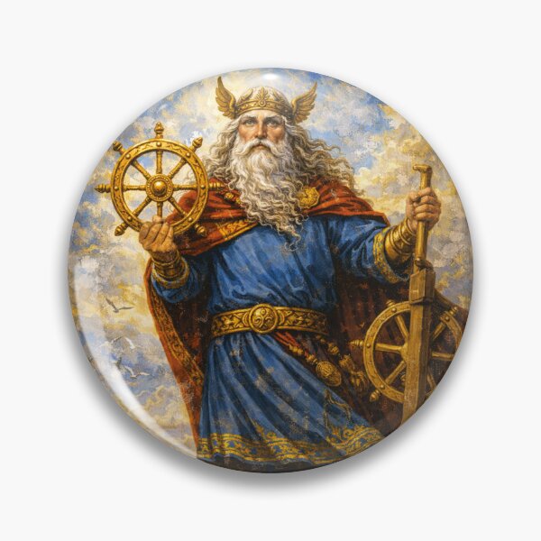 Item preview, Njord – God of the Sea Painting designed and sold by GalleryKauffeld.
