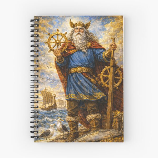 Item preview, Njord – God of the Sea Painting designed and sold by GalleryKauffeld.