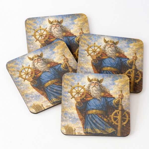 Item preview, Njord – God of the Sea Painting designed and sold by GalleryKauffeld.