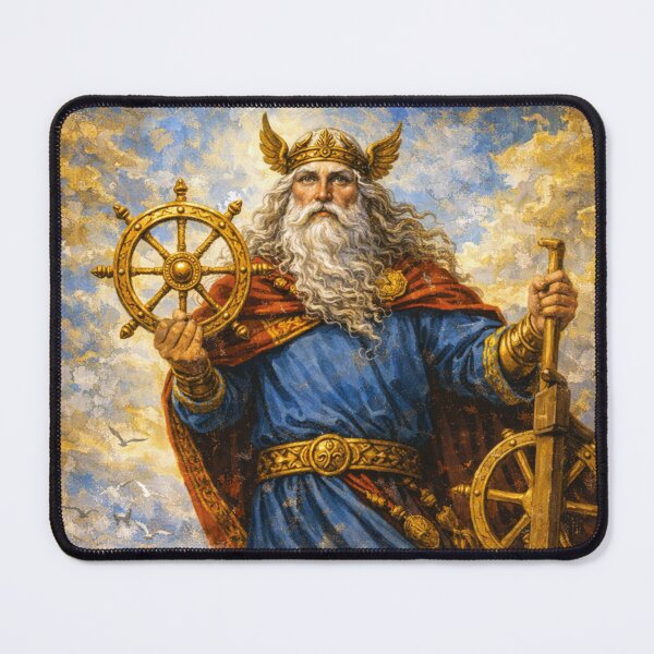 Item preview, Njord – God of the Sea Painting designed and sold by GalleryKauffeld.