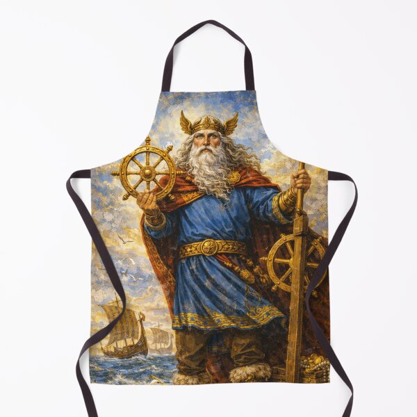 Item preview, Njord – God of the Sea Painting designed and sold by GalleryKauffeld.