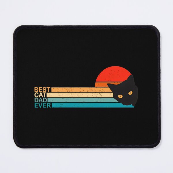 Item preview, Best Cat Dad Ever Retro Sunset Cat Lover designed and sold by OlyvieArt.