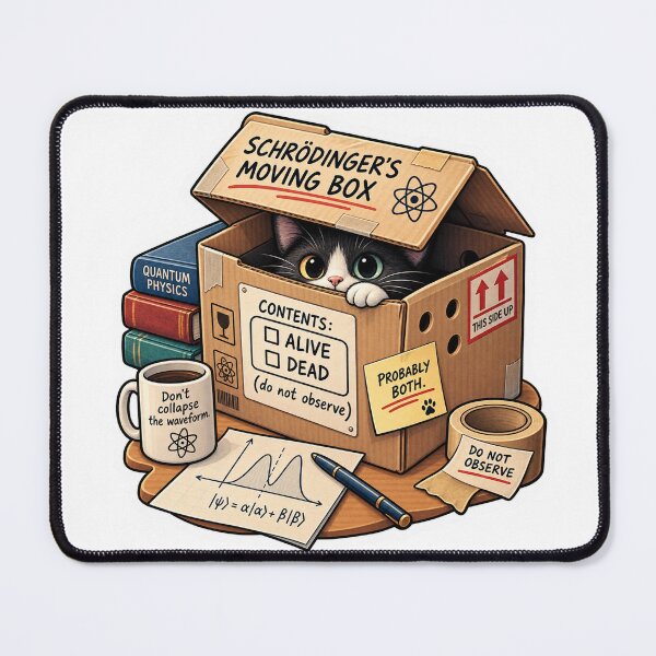 Item preview, Schrödinger’s Moving Box – Probably Both designed and sold by ChicClicker.