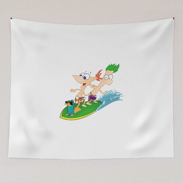 Item preview, Phineas And Ferb Surfing Summer Waves designed and sold by Worldofrat.