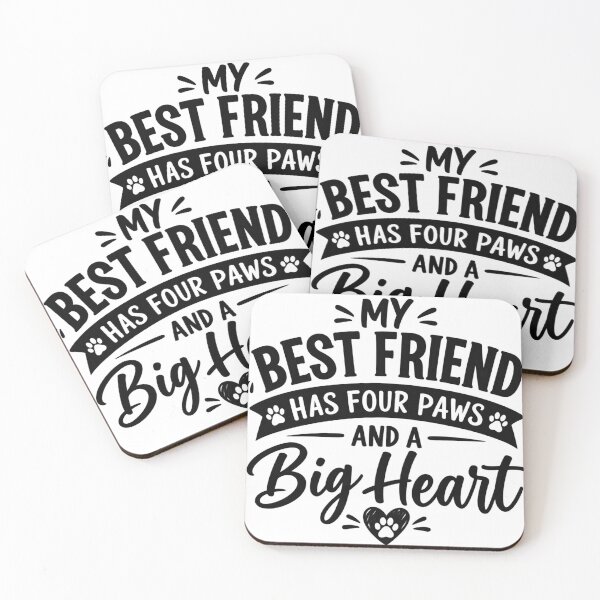 Item preview, my best friend has four paws and a big heart designed and sold by hjkgg.