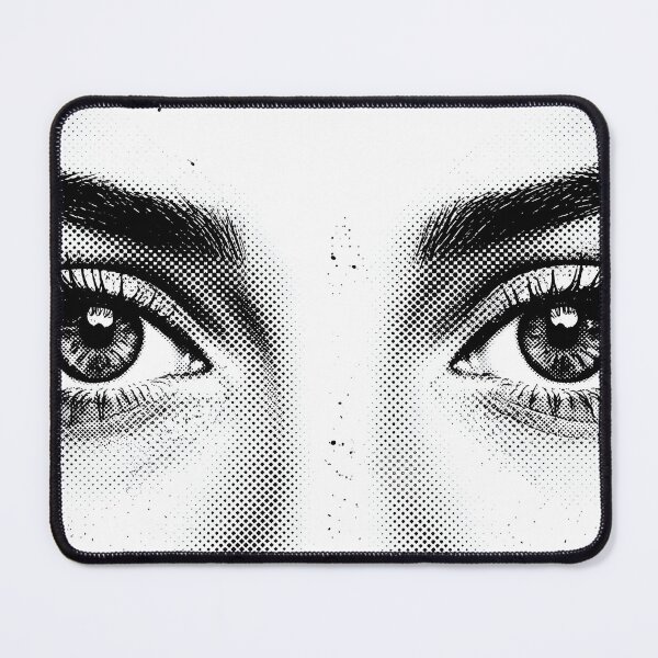 Item preview, Black and White Halftone Pop Art Female Eyes designed and sold by ASN STUDIO.