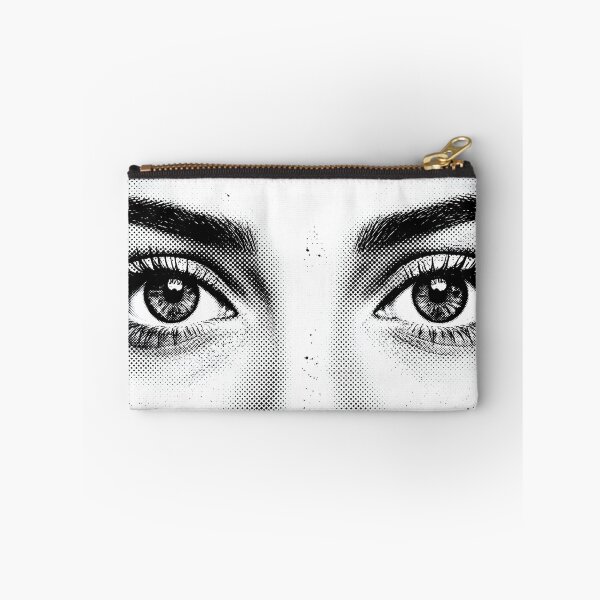 Item preview, Black and White Halftone Pop Art Female Eyes designed and sold by ASN STUDIO.