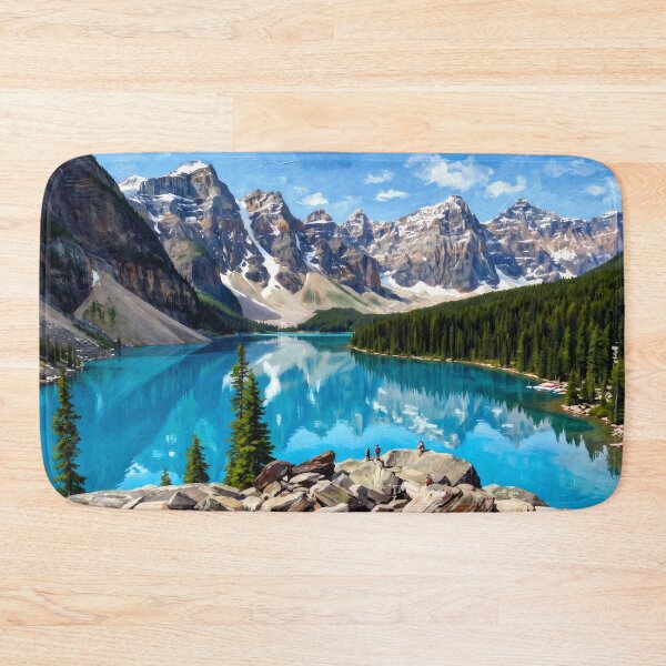 Item preview, Moraine Lake and the Valley of the Ten Peaks designed and sold by RedPeaStudio.