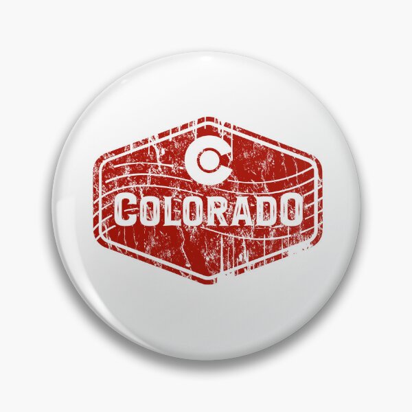 Item preview, Colorado Vintage Badge Distressed Red Emblem Design designed and sold by chaaval.