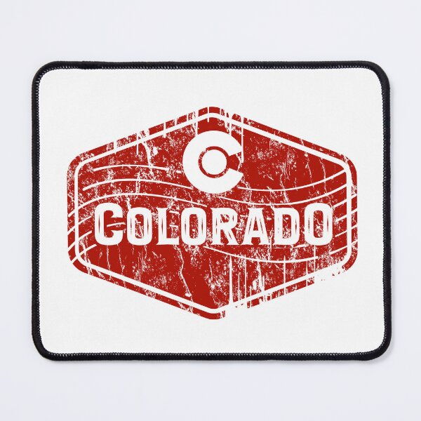 Item preview, Colorado Vintage Badge Distressed Red Emblem Design designed and sold by chaaval.